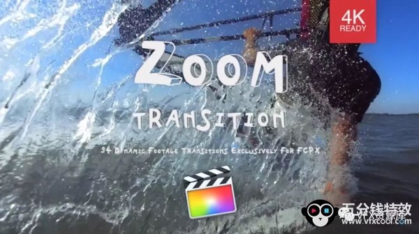 FCPX转场插件-94个摄像机移动缩放冲击聚焦扭曲旋转视频转场