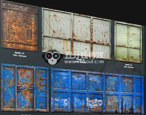 56组高精度生锈建筑金属纹理贴图合辑 CG ARTIST METAL