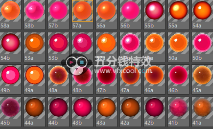 58个C4D精细实用卡通素描材质-默认渲染器
