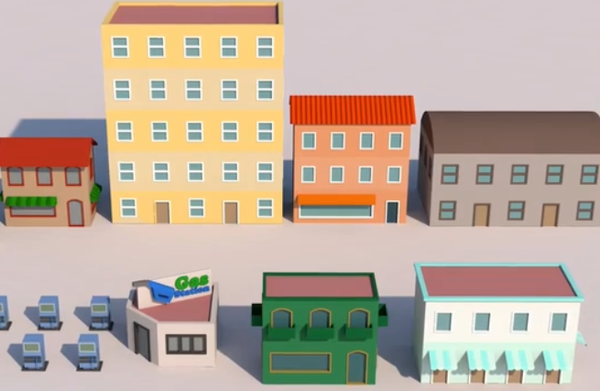 C4D建筑低聚建模与纹理制作视频教程