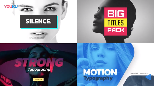 AE模板+PR模板预设：21种时尚文字标题设计动画 V1.1