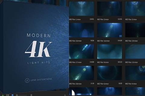 85组4K电影光斑叠加素材，镜头光斑氛围渲染！