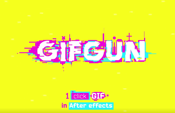 汉化AE脚本-快速输出GIF动图格式插件脚本 GifGun 1.7.7 Win/Mac 支持AE CC 2019