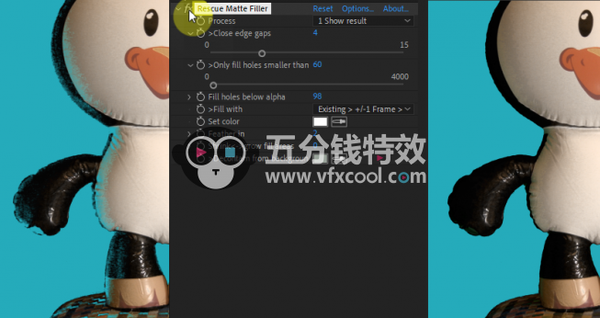 AE/PR插件-抠像键控细节还原修复 Rescue Matte Filler v1.1 Win/Mac+使用教程