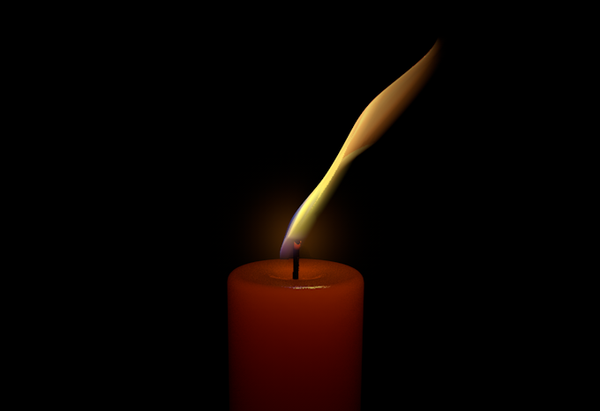 C4D超逼真蜡烛火焰C4D预设，带有动画