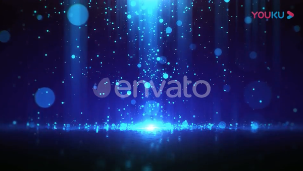 梦幻粒子掉落背景视频素材 Magic Particle Background