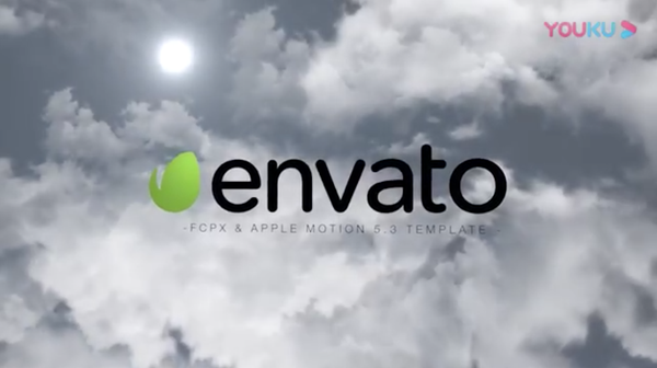 FCPX模板插件-天空云层Logo动画 Sky Logo Reveal