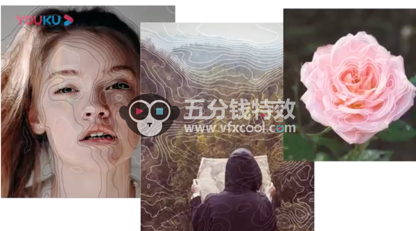 AE脚本 -地图海拔等高线图形动画Aescripts Topograph v1.0 + 视频教程