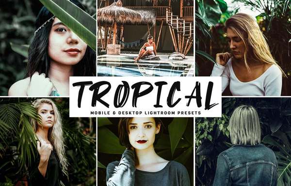 [旅拍LR预设] 热带城市旅拍人像风景Lightroom预设+手机Lightroom APP滤镜