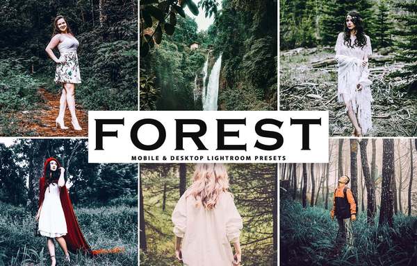 [人像LR预设] 梦幻森系电影胶片冷色调人像Lightroom预设+手机版APP滤镜