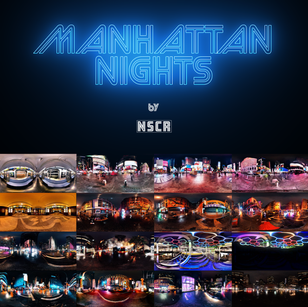 C4D曼哈顿之夜 HDR动态夜景朦胧风格HDR 预设文件