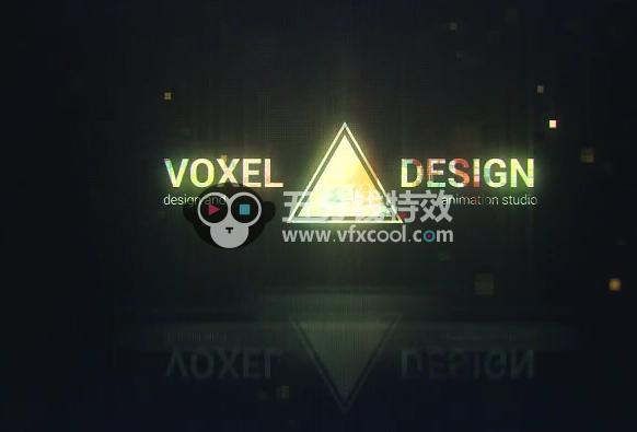 AE模板-AE辉光特效logo演绎模板ELECTRO Logo Reveal