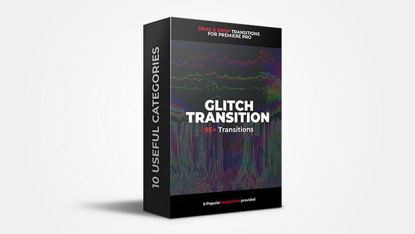 PR抖音转场过渡视频模板 95+抖音故障效果特效转场PR模板下载