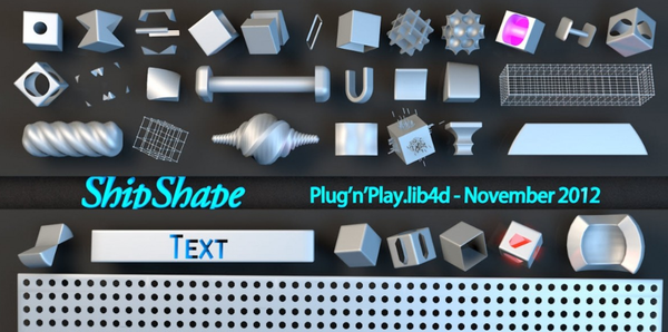 C4D建模工具-C4D预设 建模模型参数化预设