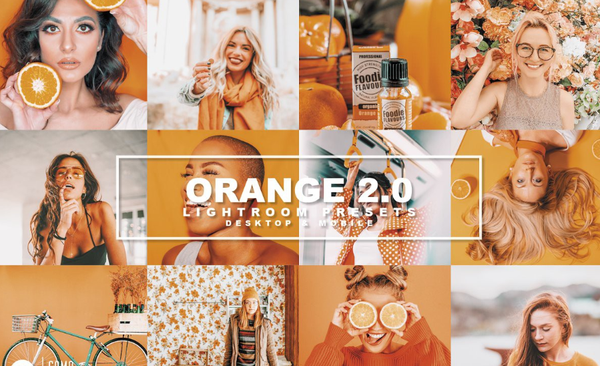 [旅拍LR预设] 柠檬橙色复古旅拍人像Lightroom预设/移动APP预设60. Oranges 2.0