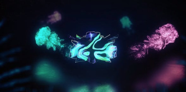 [logo动画] 抽象虚幻Logo动画AE模板- Aqua Futuristic Logo