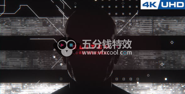 [logo动画] 漫画风格信号损坏Logo动画AE模板- Glitch Comic Intro