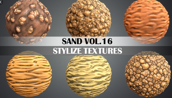 2K高清岩石石头手绘游戏纹理贴图合集