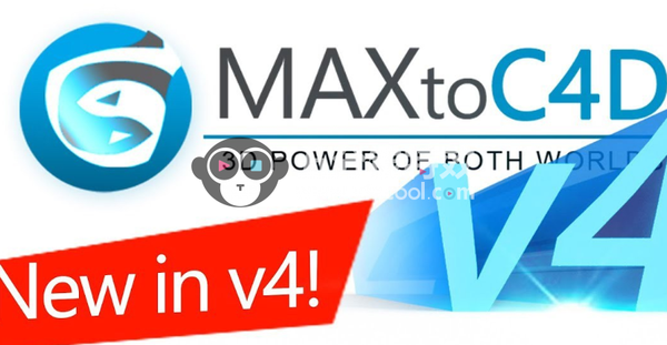 3DMAX与C4D互导插件-MAXtoC4D v4.01 MAX工程导入C4D插件