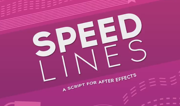 AE脚本-线条拖尾MG动画效果制作脚本 Speed Lines v1.5