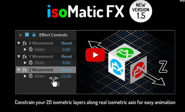 AE脚本-快速三维透视效果 IsoMatic FX v1.6 + 使用教程