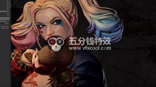 ZBrush小丑女哈雷奎因角色完整制作流程视频教程