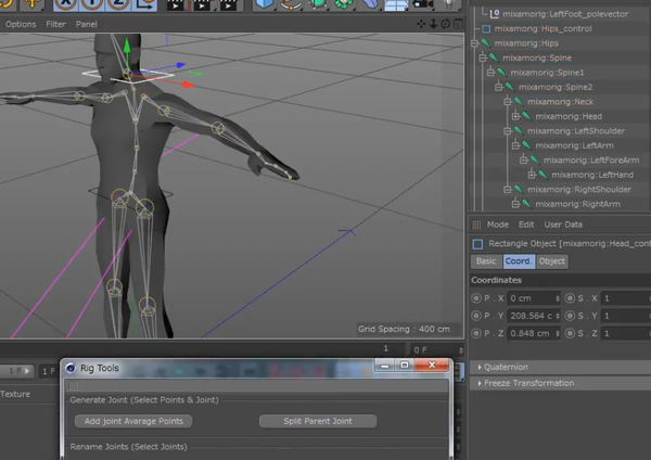 C4D插件-骨骼绑定辅助插件[含教程] Easy Rigging tools for Cinema4D WIN Mac