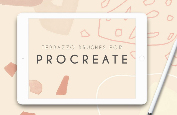 Procreate APP笔刷-100个现代水彩印章Procreate APP画笔下载
