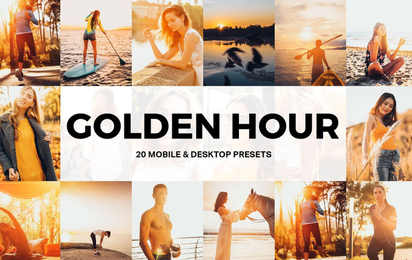 日出日落金色调逆光人像LR预设/LUT预设Golden Hour Lightroom Presets
