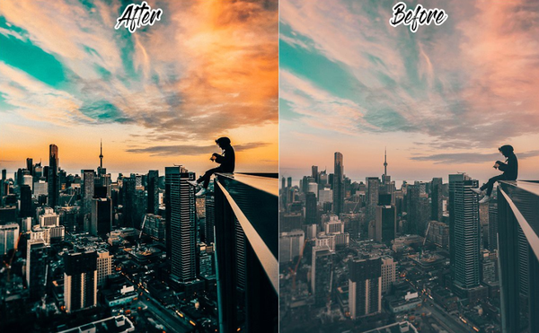 城市街拍工业风黑金胶片LR+APP预设/旅拍视频剪辑调色LUT预设