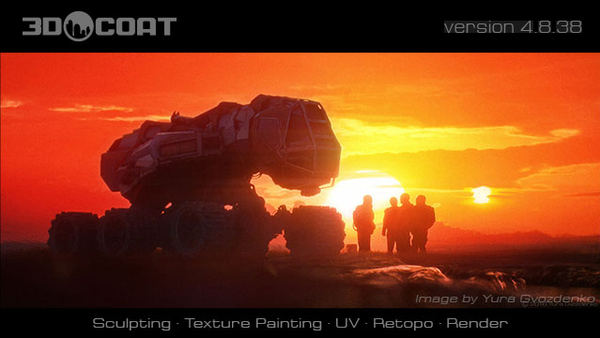 中文软件3DCoat 雕刻展UV 重拓扑软件4.8版本win