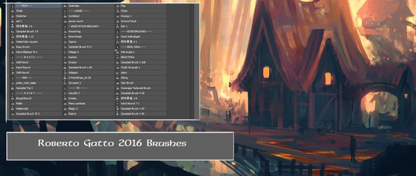 PS笔刷 CG绘画笔刷套装PS素材