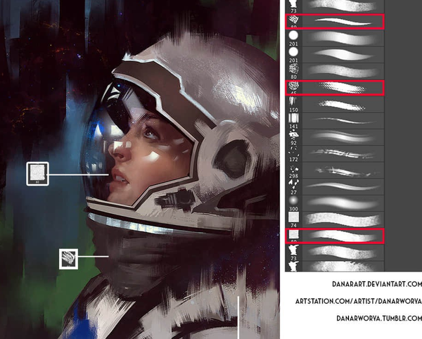 艺术CG绘画创作画笔Photoshop笔刷