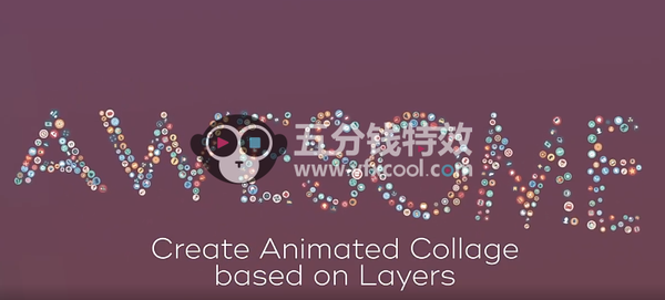 图片文字汇聚成自定义图形Motion Boutique – Pastiche