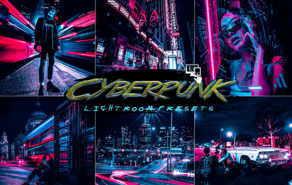 城市街拍夜景赛博朋克效果LP预设与APP滤镜 2lagus Cyberpunk Lightroom Presets