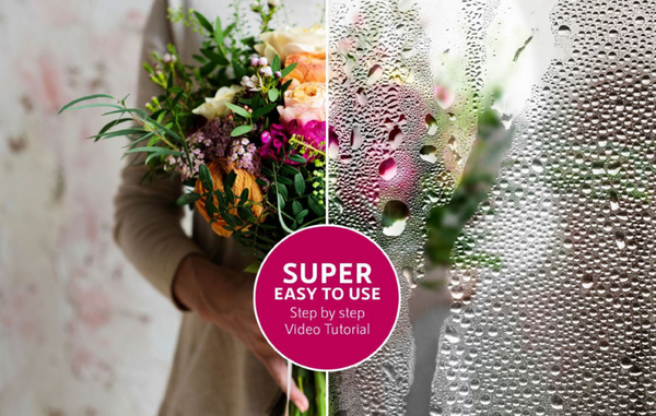 朦胧湿玻璃雾天雾气水珠PS动作Foggy, Rainy Window Photoshop Action(附视频教程)