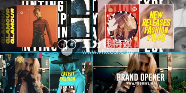 时尚创意文字视频宣传片头AE模板- Fashion Brand Opener
