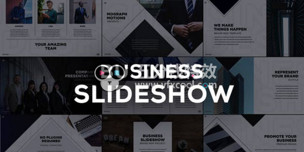 商务企业包装介绍宣传片头AE模板- Business Slides