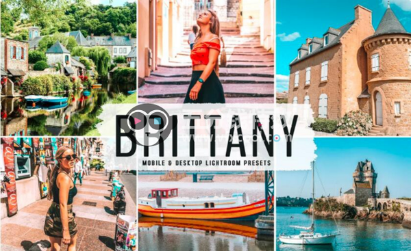 布列塔尼旅拍人文风光摄影免费lr预设APP滤镜 Brittany Pro Lightroom Presets