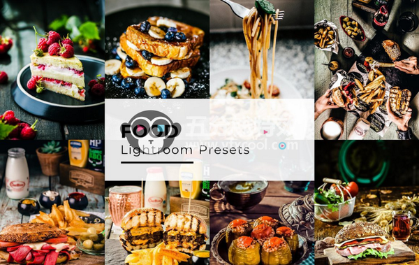 高端清新胶片美食食物摄影后期Lightroom预设 Food Lightroom Presets