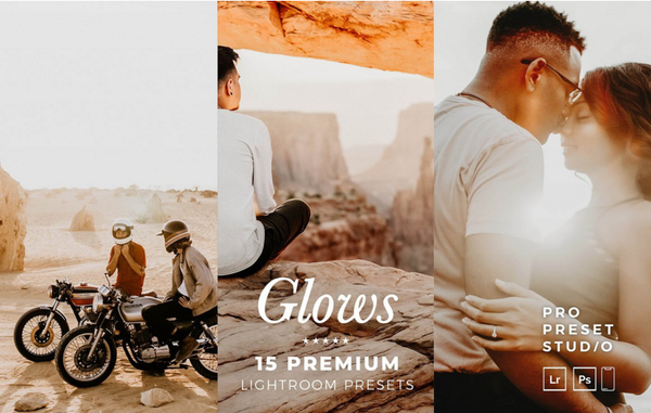 户外电影风光人像胶片Lightroom预设与手机lr预设 Glows Presets for Lightroom