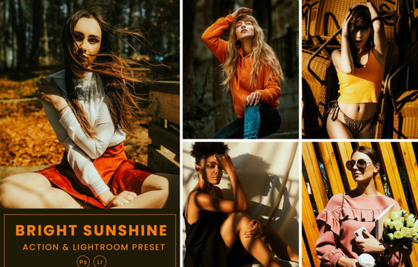 明亮阳光人像Lightrom预设及PS动作 Bright Sunshine Action & Lightrom Presets