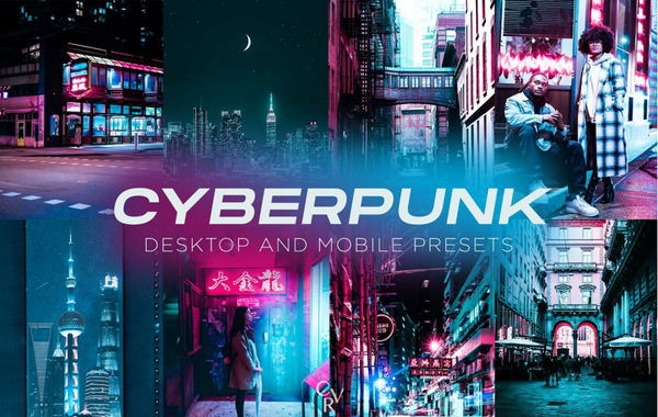 城市夜景赛博朋克Lightroom预设及手机lr预设 Cyberpunk Lightroom Presets