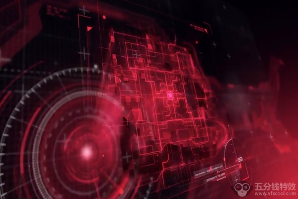 AE模板-数字科技感全息HUD界面LOGO标志展示片头 Holographic Logo