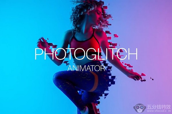 AE/PR脚本-图像拖尾粒子破碎消散汇聚遮罩燃烧火焰线条视觉特效Photo Effects Animator V6