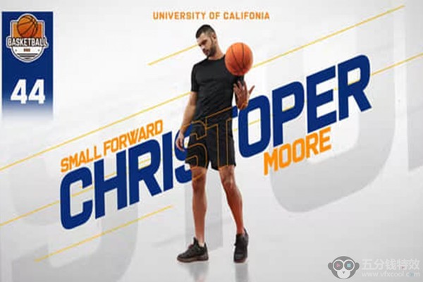 AE模板-体育赛事团队人员信息介绍展示图形动画 Sport Player Introducing