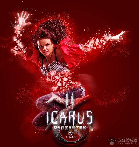 [中文版动作] 冰块消散特效PS动作 Icarus 2 Photoshop Action支持中文版PS-附教程