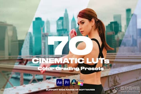 70个电影大片LUT调色预设 Cinematic LUTs Vol.1