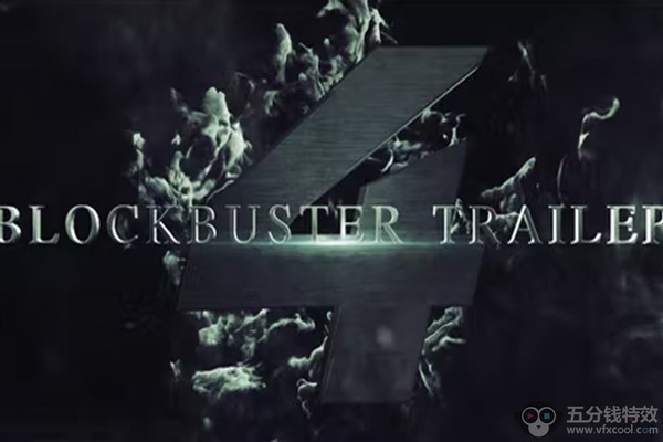 AE模板-史诗震撼文字标题电影大片开场预告片头动画Blockbuster Trailer 4