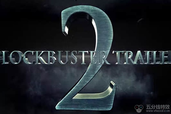 AE模板-史诗震撼三维文字标题电影大片开场预告片头动画Blockbuster Trailer 2